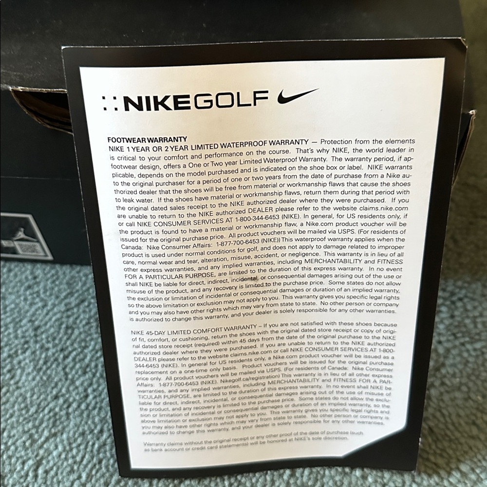 Nike Air Jordan 4 Bred Black Red Golf Shoes Deadstock Size 9.5 New w Tags - Picture 8 of 8